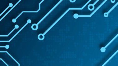 Yüksek teknolojili dijital veri bağlantı sistemi ve bilgisayar elektronik desing ile devre teknolojisi arka planı