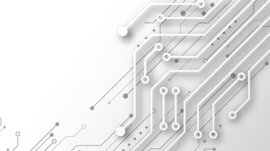 Yüksek teknolojili dijital veri bağlantı sistemi ve bilgisayar elektronik desing ile devre teknolojisi arka planı