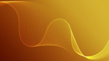 Parlak çizgileri olan soyut bir dijital arkaplan. Bu fütüristik grafik pürüzsüz enerji akışını ve teknolojik hareketi gösteriyor.