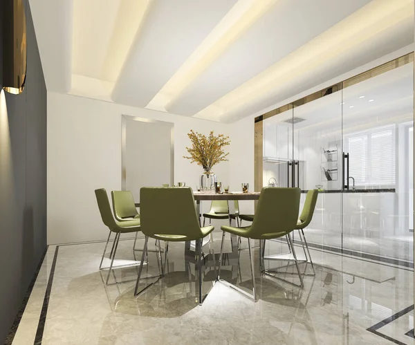 3D bölge yemek güzel modern mutfak oluşturma