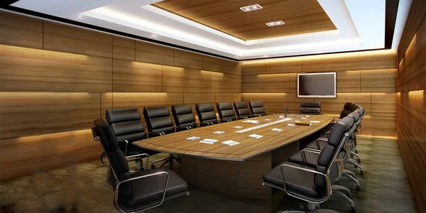 Rendering Business Meeting Room High Rise Office Building — Stock Photo, Image