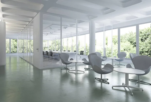 Renderizado Sala Reuniones Negocios Edificio Oficinas — Foto de Stock