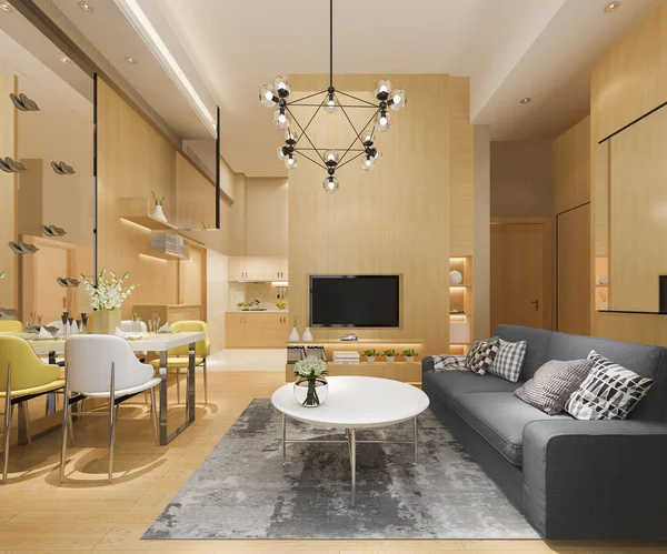 현대식 럭셔리 디오르가 거실을 만드는 — 스톡 사진