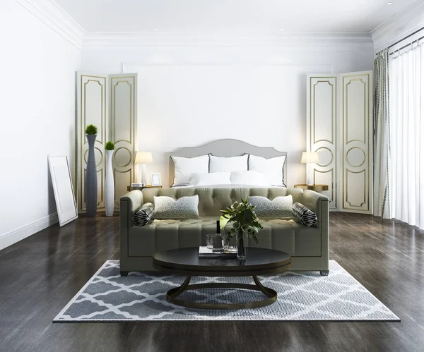 Rendering Bella Suite Classica Camera Letto Lusso Hotel Con — Foto Stock