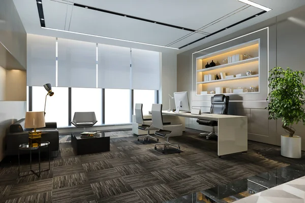 Rendering Luxe Zakelijke Bijeenkomst Werkruimte Executive Office — Stockfoto