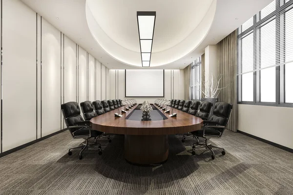 Spotkanie Biznesowe Sala Robocza Budynku Biurowym — Zdjęcie stockowe