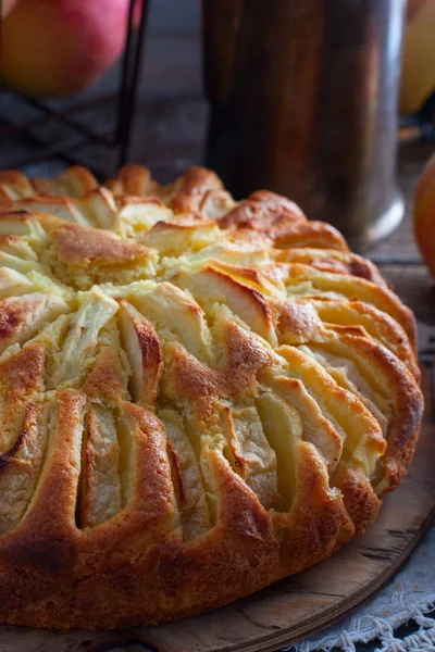 Plăcintă Mere Produse Patiserie Tradiționale Englezești — Fotografie, imagine de stoc