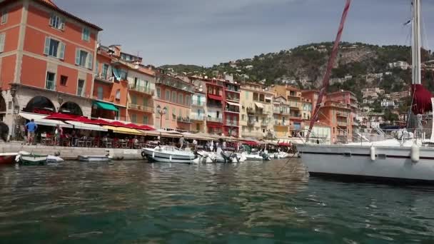 Villefranche Sur Mer France Europe Ağustos 2016 Deniz Kenarındaki Dükkan — Stok video