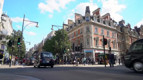 People Shopping Oxford Street Londen Engeland September 2018 Video Van — Stockvideo