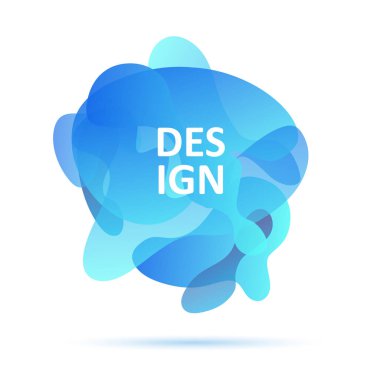 Dinamik formlar, mavi renkler, soyut modern grafik öğesi, b