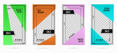 Sosyal medya hikaye şablonları toplama, düzeltilebilir toplama