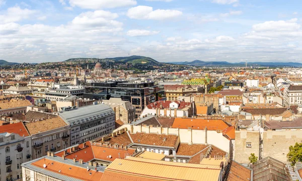 Будапешт Панорама Города Точки Зрения Ландшафт Старого Города Будапешт Венгрия — стоковое фото