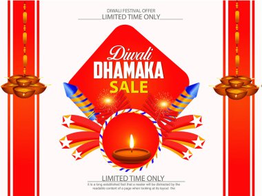 Shubh Diwali veya Shubh Deepawali için yaratıcı tasarlamak.