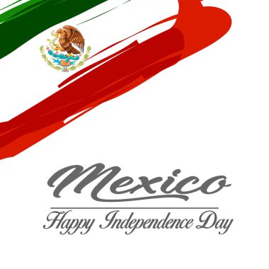 Viva Mexico 'nun yaratıcı vektör illüstrasyonu, geleneksel Meksika tatili, vektör illüstrasyonu