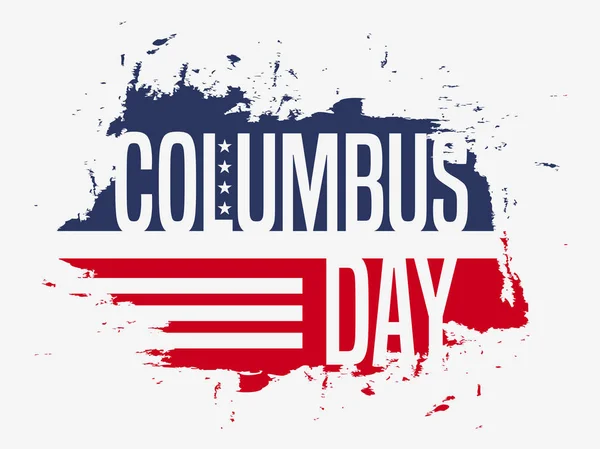 Boldog Columbus Day Trend Kalligráfia Vektoros Illusztráció Nagy Ünnep Ajándék — Stock Vector