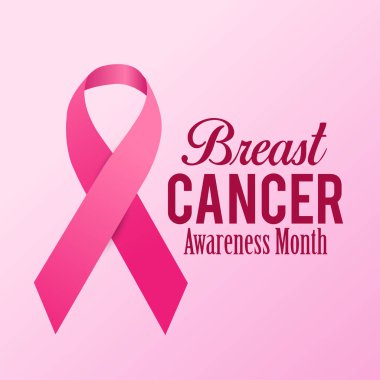 Vektör Meme Kanseri Bilinçlendirme hat afiş tasarımı. İnme pembe kurdele. Ekim kanser farkındalık ayıdır.