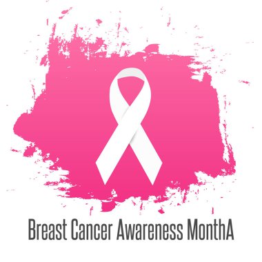 Vektör Meme Kanseri Bilinçlendirme hat afiş tasarımı. İnme pembe kurdele. Ekim kanser farkındalık ayıdır.