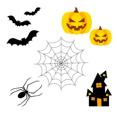 Mutlu Cadılar Bayramı Metin Bayrağı, Vektör