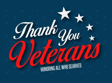 Gaziler günü yaratıcı vektör Illustration. Tüm görev yapan onurlandıran.