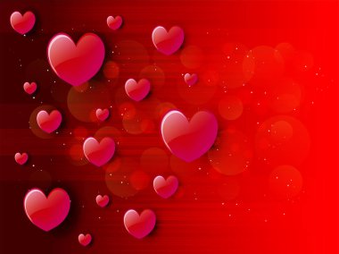 Mutlu sevgililer günü tebrik kartı, vektör çizim. Güzel aşk. -Vektör