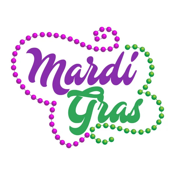 Diseño Banner Mardi Gras Con Hermosa Máscara Vector — Vector de stock