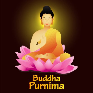 Buda Purnima Arka Plan İllüstrasyon.