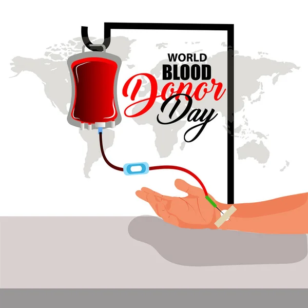 Hintergrund Des Weltblutspendertages Awareness Poster Mit Rotem Papier Geschnitten Blutstropfen — Stockvektor