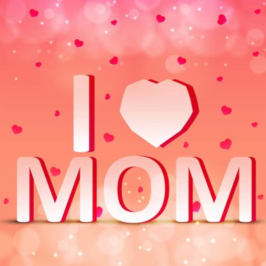 Çiçekler arka plan ile Happy anneler günü düzeni tasarımı - Vektör