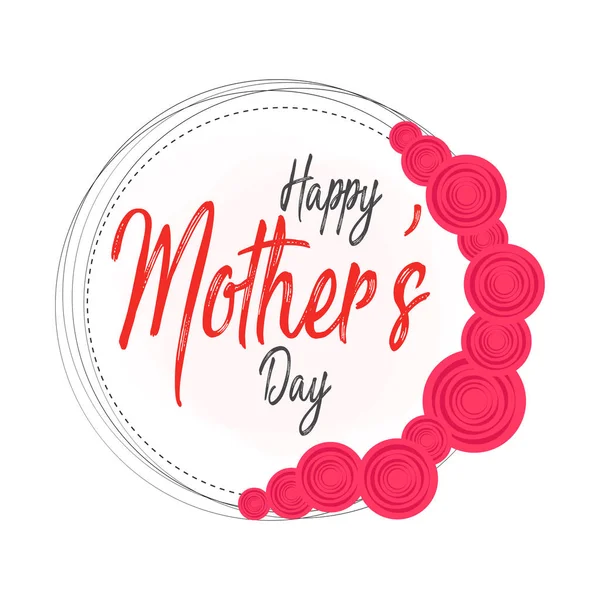 Glückliche Muttertag Layout Design Mit Blumen Hintergrund Vektor — Stockvektor