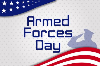 Silahlı kuvvetler gün şablonposter tasarımı. Silahlı Kuvvetler günü için arka plan Vektör illüstrasyon. Abd Silahlı Kuvvetler Günü İllüstrasyon. - Vektör 