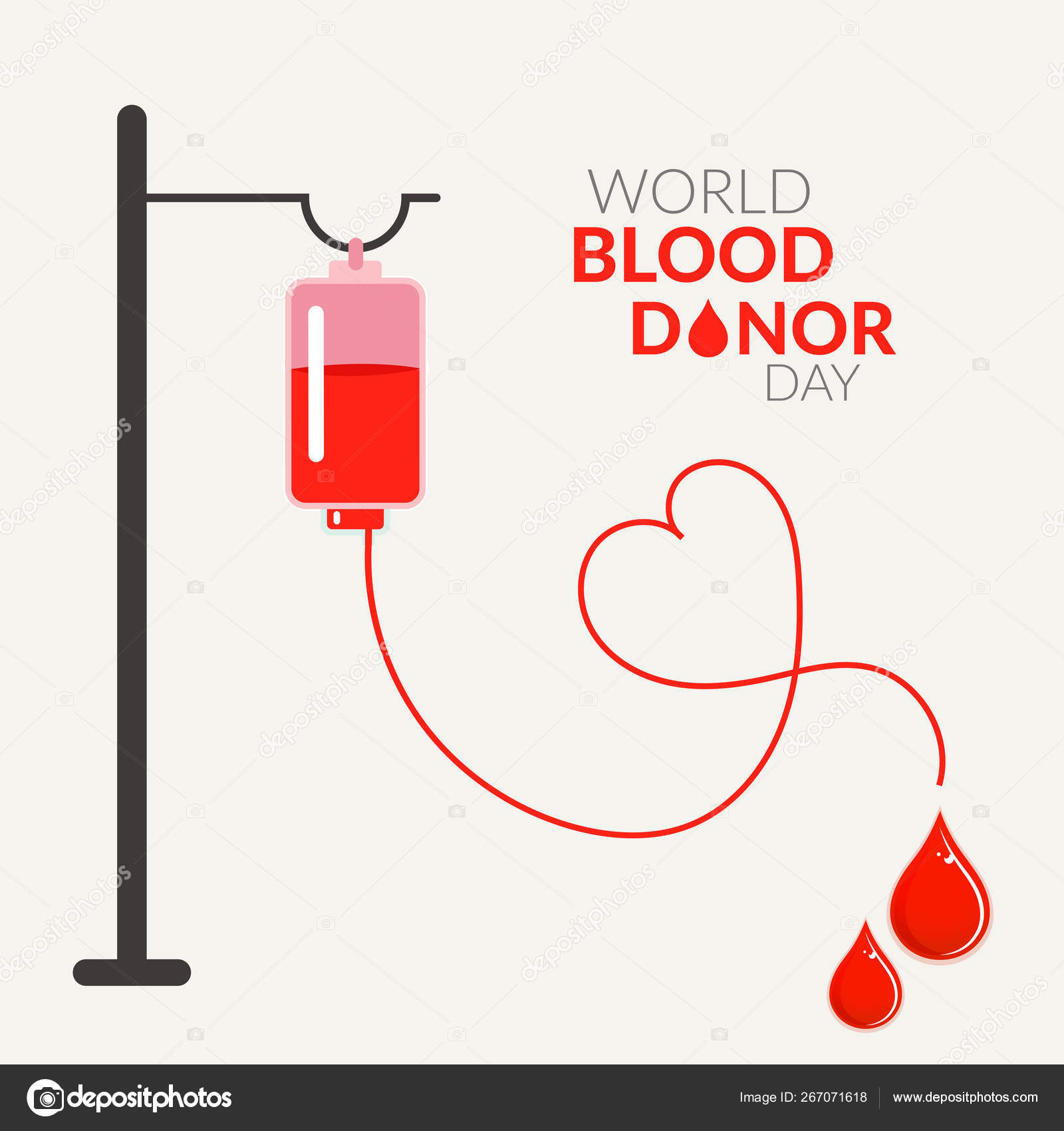 World Blood Donor Day Vector Background Awareness Poster Red Paper Stock  Vector Image by ©ersanjit #267071618