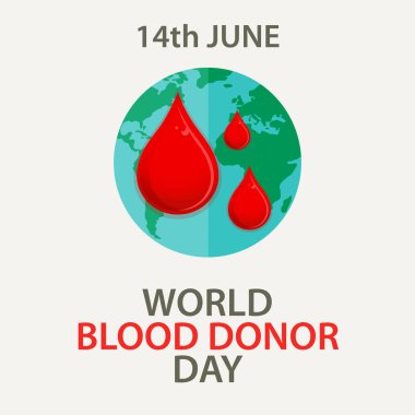 Dünya Kan Bağışı Günü vektör geçmişi. Kırmızı kağıt kesikli farkındalık posteri. 14 Haziran. Hemofili Günü Konsepti - Vektör