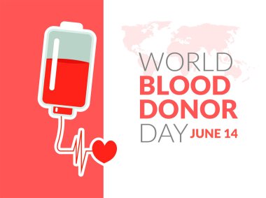 Dünya Kan Bağışı Günü vektör geçmişi. Kırmızı kağıt kesikli farkındalık posteri. 14 Haziran. Hemofili Günü Konsepti - Vektör