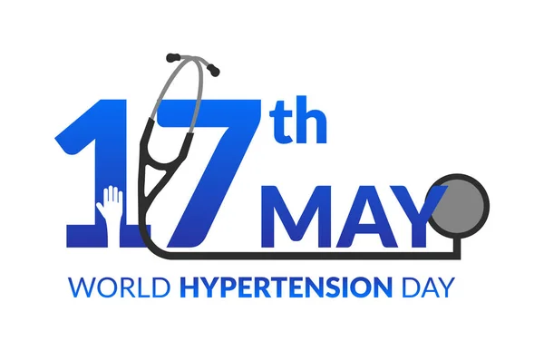 Illustration Contexte Journée Mondiale Hypertension Vecteur — Image vectorielle