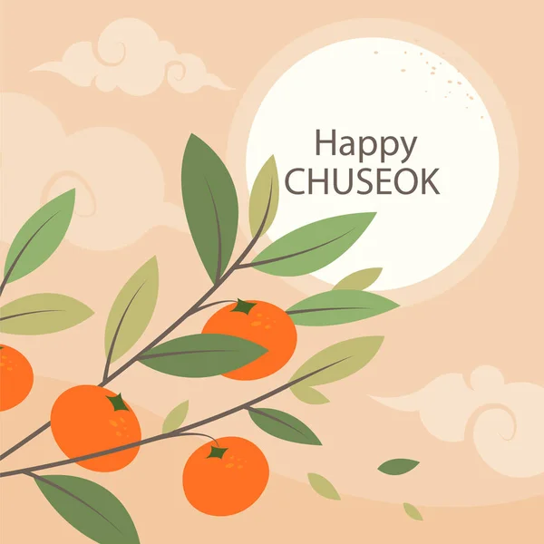 Chuseok Hangawi Dia Ação Graças Coreano —  Vetores de Stock