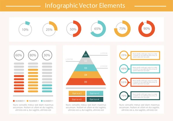 Vorlage Für Abstrakte Infografiken Mit Zahlenoptionen Vektorillustration Kann Für Workflow — Stockvektor