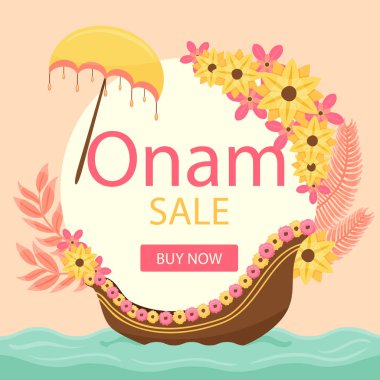 Onam Güney Hindistan Festivali, tekne yarışı, Vallam-kali takım keralası.