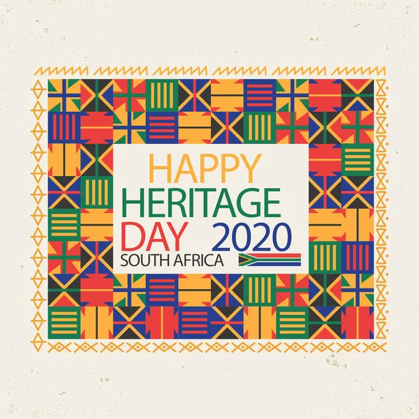 Heritage Day South Africa September Vector Illustration — Stock Vector