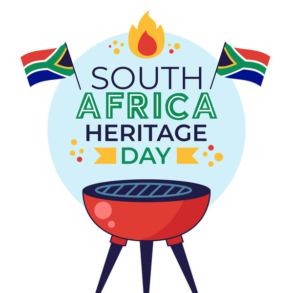 День наследия ЮАР 24 сентября - Векторная иллюстрация