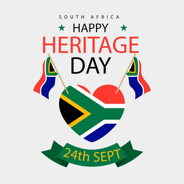 Erfgoeddag Van Zuid Afrika September Vector Illustratie — Stockvector