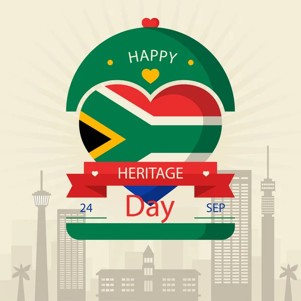 Heritage Day South Africa September Vector Illustration — Stock Vector