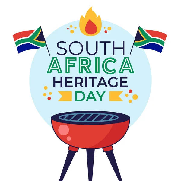 Día Del Patrimonio Sudáfrica Septiembre Vector Ilustración Ilustraciones De Stock Sin Royalties Gratis