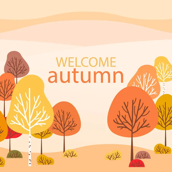 Vector Illustration Autumn Sale Banner Design Discount Label Colorful Autumn — Stock Vector