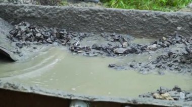 İnşaat için su ve kum ile beton karıştırma Builder
