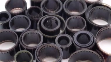 Eski bir fotoğraf filmi. 80 'lerin konsepti. Eski arkaplanı ayarla