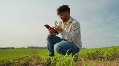 Modern tarım teknolojiyi, bir çiftçinin tarım alanındaki ekinlerinin büyümesini izlemek ve analiz etmek için cep telefonu kullanması gibi benimsiyor.