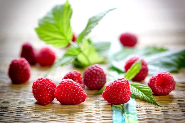 Heráldico Frambuesa Orgánica Alimentos Orgánicos Frescos Comida Vegetariana — Foto de Stock