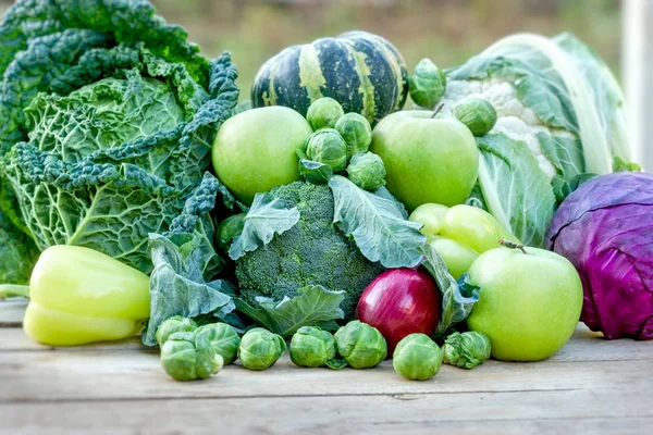 Healthy Diet Based Regular Intake Fruits Vegetables Daily Eating Diet — Stock Photo, Image