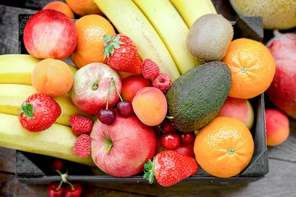 Gezond Eten Gezond Eten Biologisch Fruit Close — Stockfoto