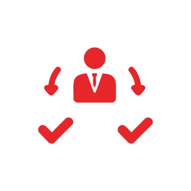 iş planı, iş karar simgesi